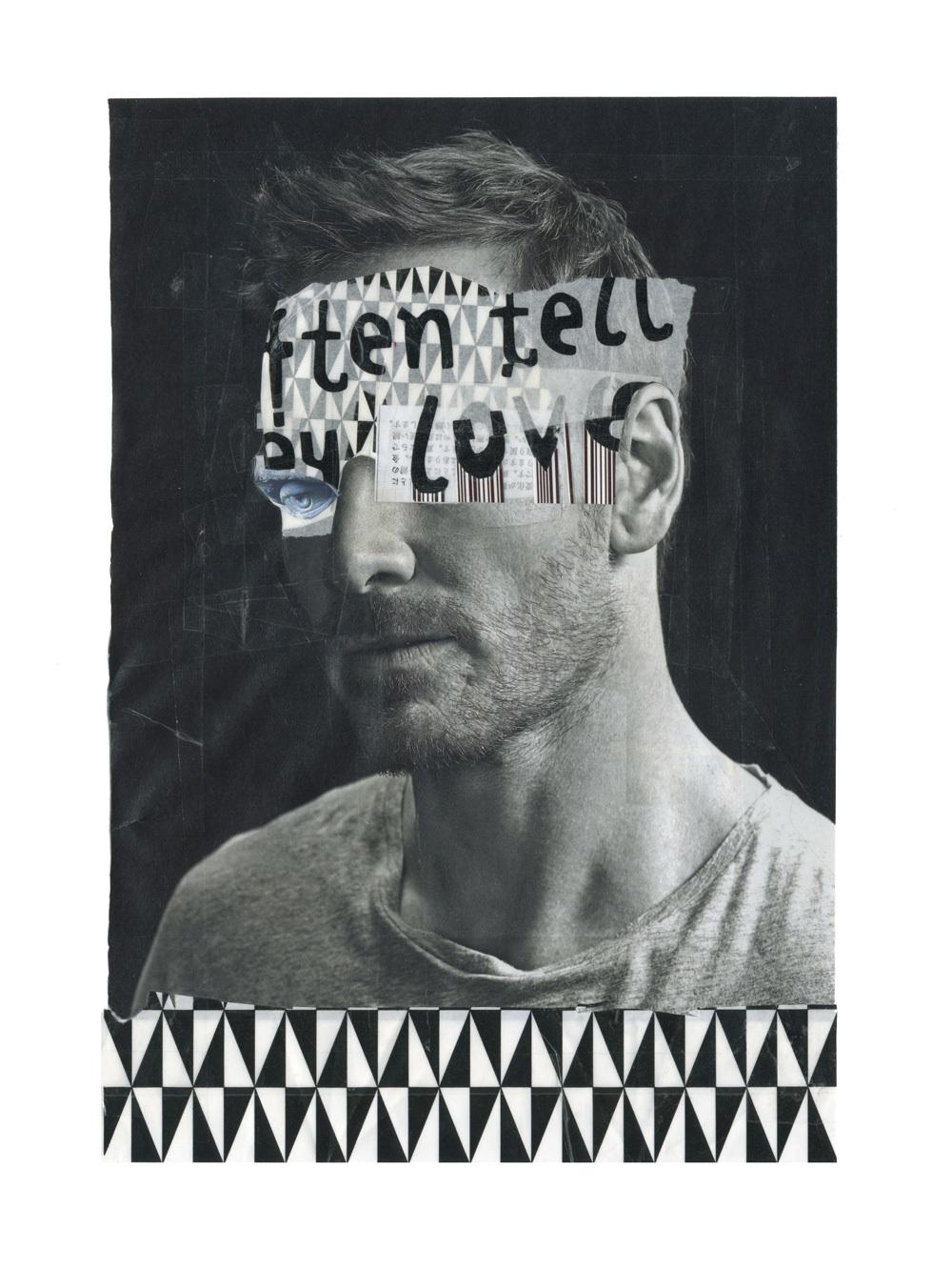 B&W portrait collages