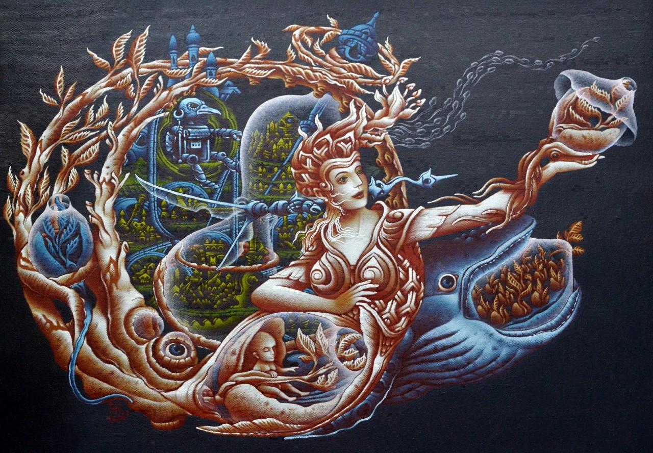 save us, let's grow dive top of the world