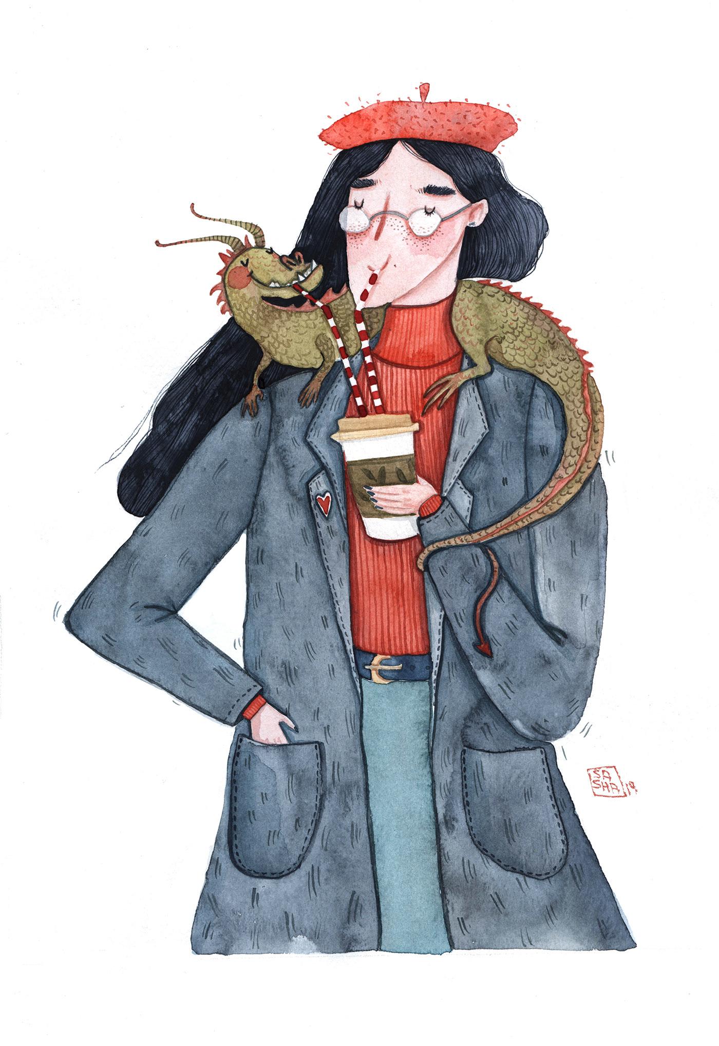 Character/Girl with the Dragon