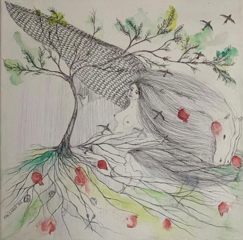 Pomegranate garden